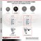 Service Caster 3.5 Inch Soft Rubber Swivel 7/8 Inch Square Stem Caster with Total Lock Brake SCC-SQTTL20S3514-SRS-78 - alternate 3